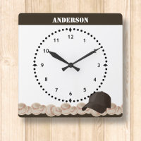 Baseball-Mauer-Uhr-Schwarze Mütze