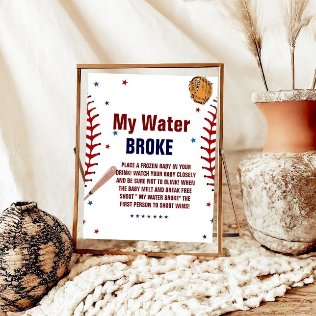 Baseball Mein Wasser brach Baby Duschgel Spielzeic Poster (Von Creator hochgeladen)