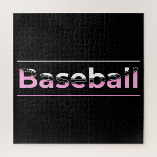 Baseball Minimalist Word Art - Geometric Arch