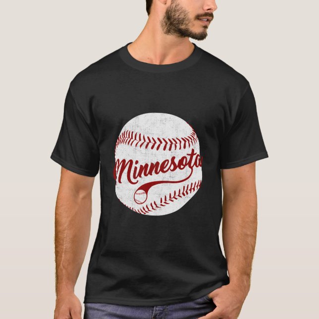 Baseball Minnesota Team Liebe Baseball National Pa T-Shirt (Vorderseite)