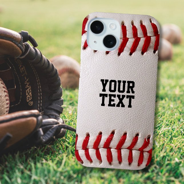 Baseball mit anpassbarem Text Case-Mate iPhone Hülle (Von Creator hochgeladen)