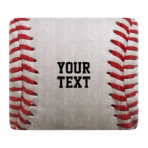 Baseball mit anpassbarem Text Schneidebrett