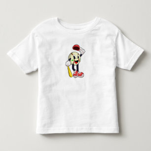 Baseball mit Baseballschläger Kleinkind T-shirt