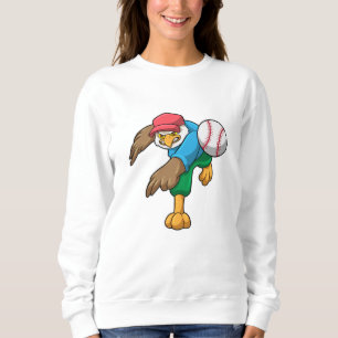 Baseball mit Baseballschläger Sweatshirt