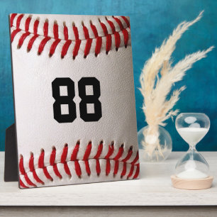 Baseball mit benutzerdefinierbarer Nummer Fotoplatte