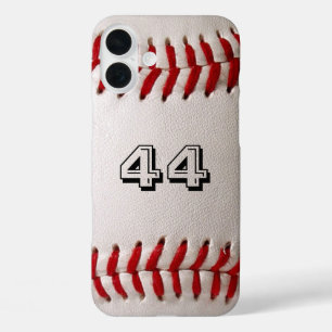 Baseball mit benutzerdefinierbarer Nummer iPhone 16 Plus Hülle