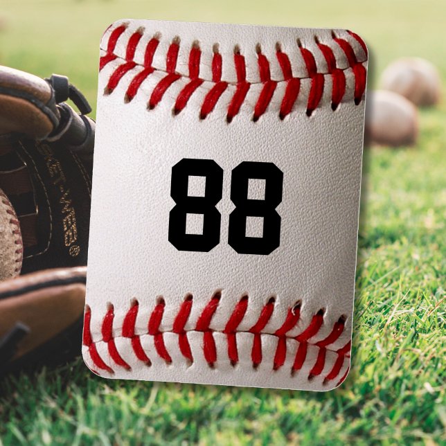 Baseball mit benutzerdefinierbarer Nummer Magnet (Von Creator hochgeladen)