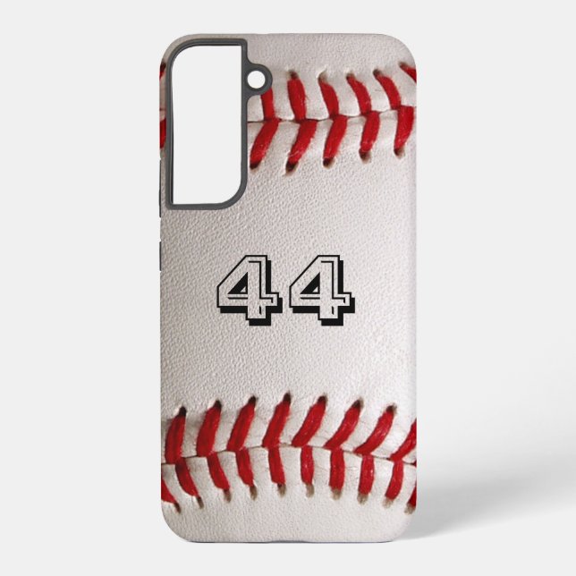Baseball mit benutzerdefinierbarer Nummer Samsung Galaxy Hülle (Rückseite)