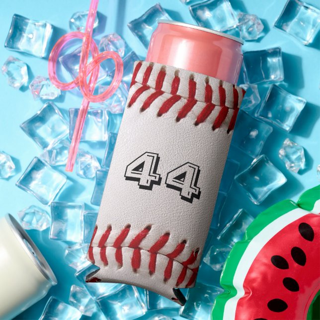 Baseball mit benutzerdefinierbarer Nummer Selters Dosenkühler (In Situ Sommer)