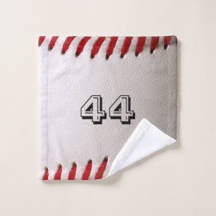 Baseball mit benutzerdefinierbarer Nummer Waschlappen
