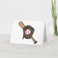 Baseball-Mitt und Bat