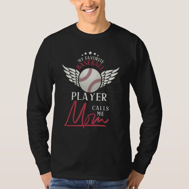 Baseball  Mom Baseball Player Mothers Day Baseball T-Shirt (Vorderseite)