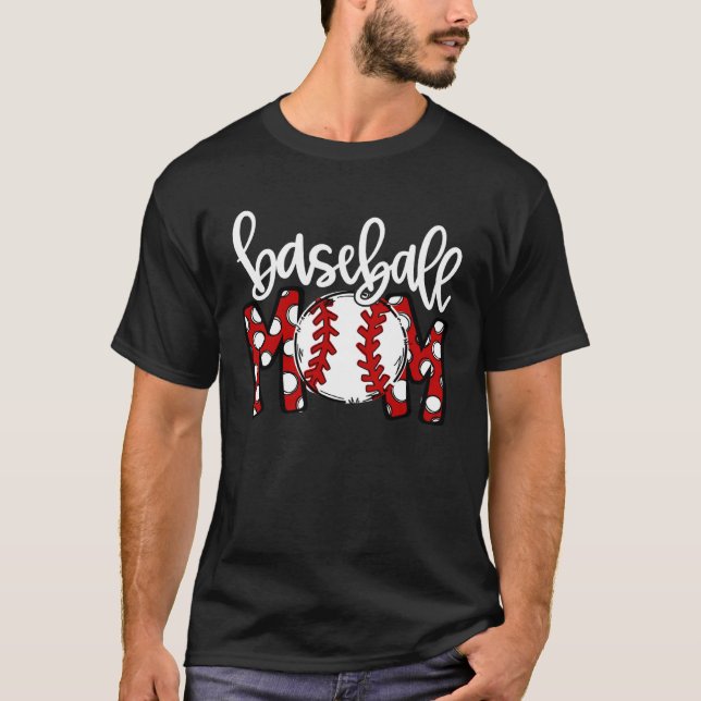 Baseball Mom Happy Mother s Day Best Mom Ever  Mam T-Shirt (Vorderseite)