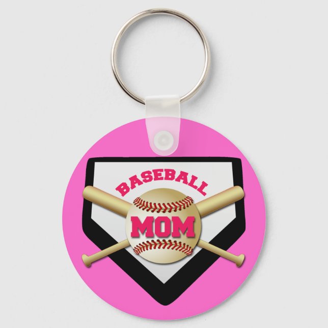 BASEBALL MOM SCHLÜSSELANHÄNGER (Vorderseite)