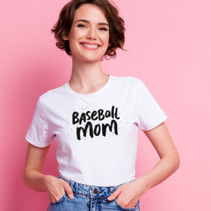 Baseball Mom trendy personalisierter schwarzer Typ T-Shirt