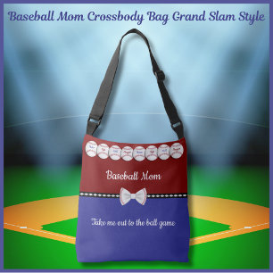 Baseball-Mom-Umschlagtasche Grand Slam Style Tragetaschen Mit Langen Trägern
