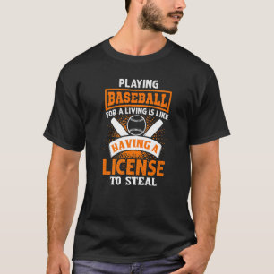 Baseball-motivierend Zitat für Baseballspieler T-Shirt