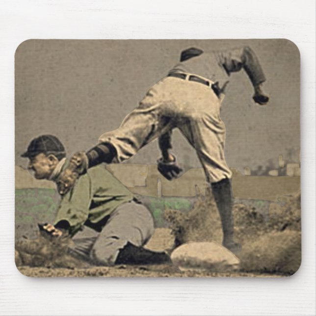 Baseball Mousepad in der coolen Retro Art (Vorne)