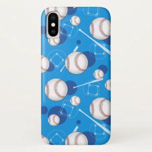 Baseball-Muster blauer iPhone X Kasten Case-Mate iPhone Hülle