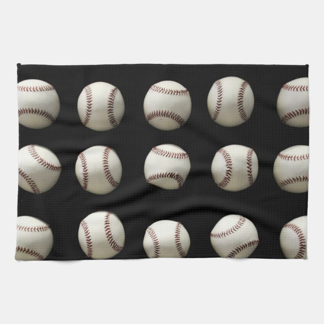 Baseball-Muster Geschirrtuch (Horizontal)