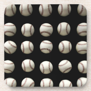 Baseball-Muster Getränkeuntersetzer