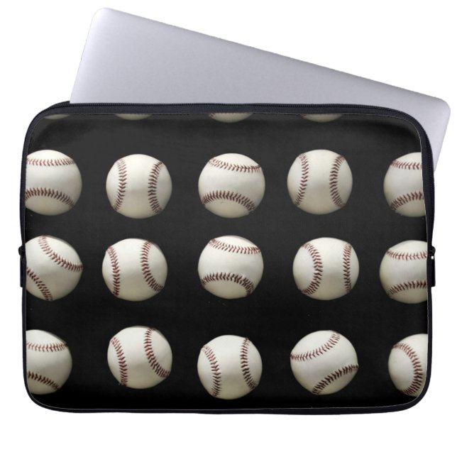 Baseball-Muster Laptopschutzhülle (Vorderseite)