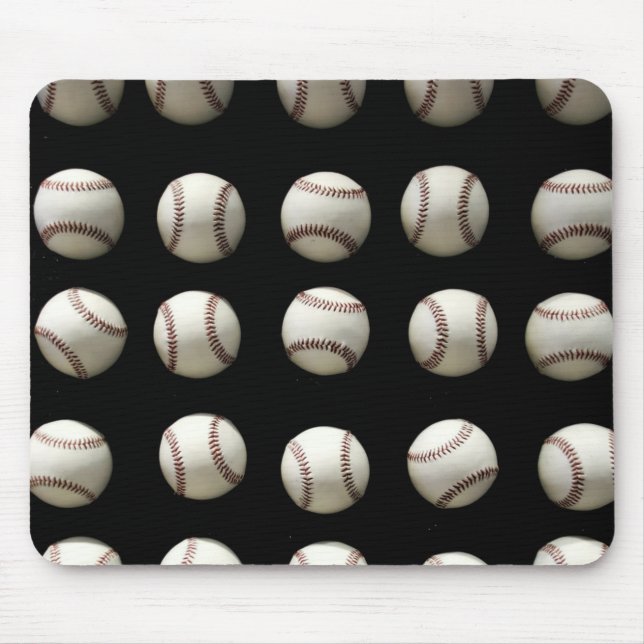 Baseball-Muster Mousepad (Vorne)