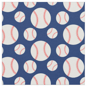 Baseball-Muster Navy Blue Background Stoff
