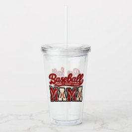Baseball-Mutter Acryltrinkbecher