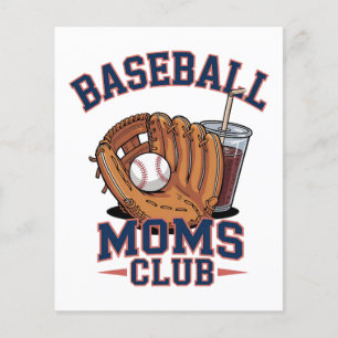 Baseball Mütter Club Muttertag Flyer