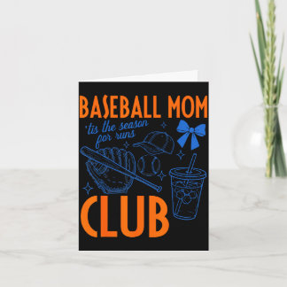 Baseball-Mutter-Club tis die Saison für Runs lusti Karte