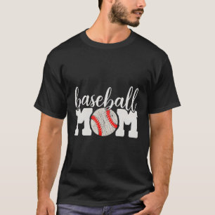Baseball-Mutter, die ihre Kinder anfeuert Mutter v T-Shirt
