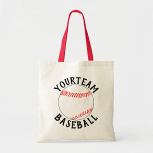 Baseball-Mutter/Fan Individueller Teamname Sport Tragetasche