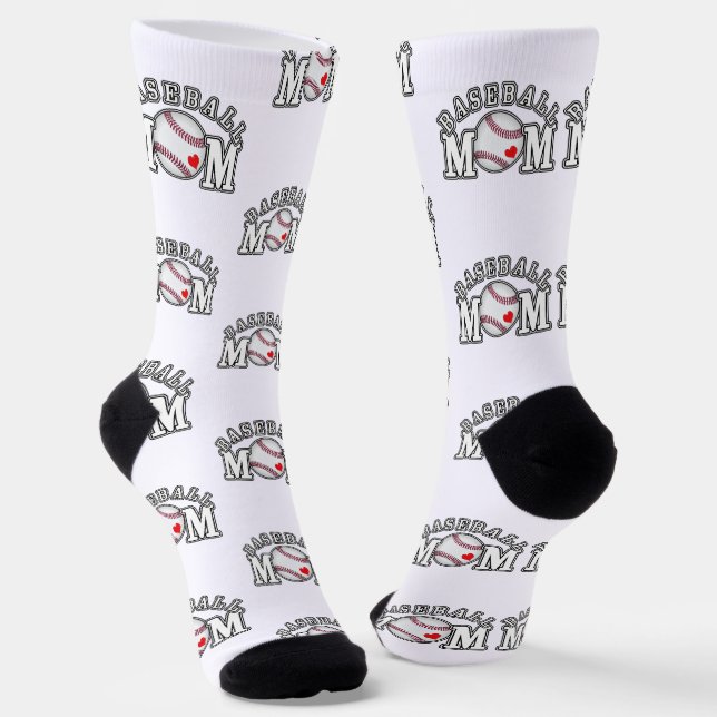Baseball-Mutter Socken (Gewinkelt)