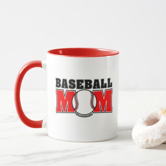 Baseball-Mutter Tasse (Mit Donut)
