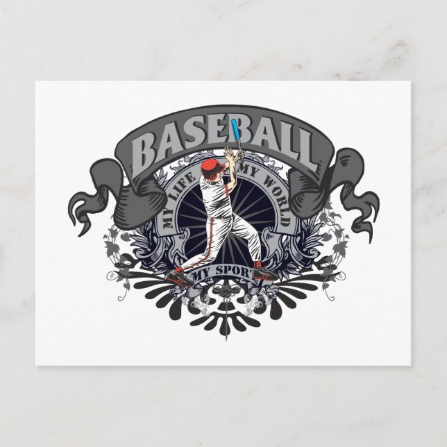 Baseball My Sport Postkarte (Vorderseite)