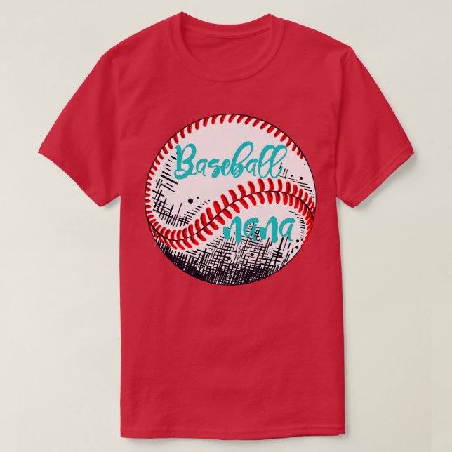 Baseball Nana Baseball Lover Geschenk T-Shirt (Design vorne)