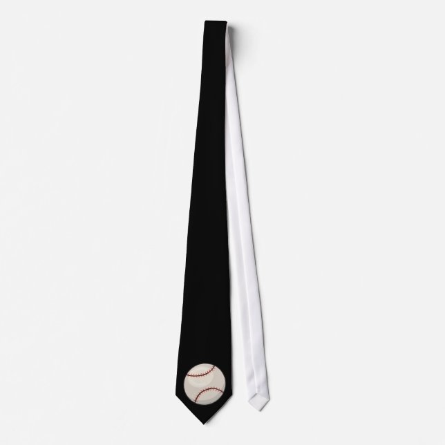 Baseball Necktie Krawatte (Vorderseite)