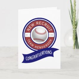 Baseball New Baby Herzlichen Glückwunsch Gruß Karte