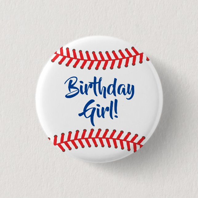 Baseball Niedlich Sports Kinderparty Button (Vorderseite)