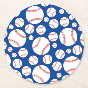 Baseball Niedlich Sports Kinderparty Runder Pappuntersetzer