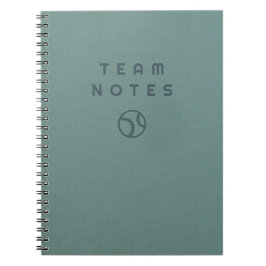 Baseball Notes- for Coaches, Players & Fans Notizblock