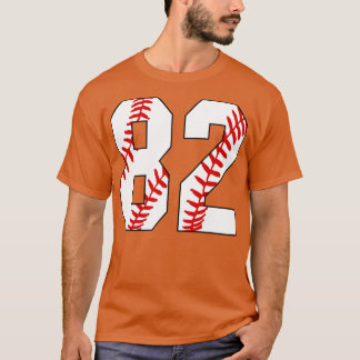 Baseball Number 82 82 Baseball Jersey Favorite Pl T-Shirt