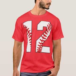 Baseball Nummer 12 12 Baseball Jersey Favorite Pl T-Shirt