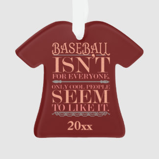Baseball nur Coole Menschen mögen es Ornament