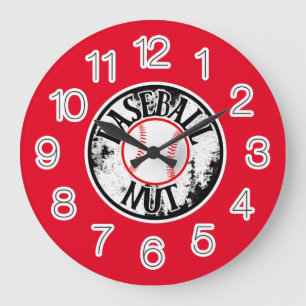 Baseball-Nuss große Uhr