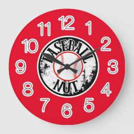 Baseball-Nuss-Großuhr Große Wanduhr