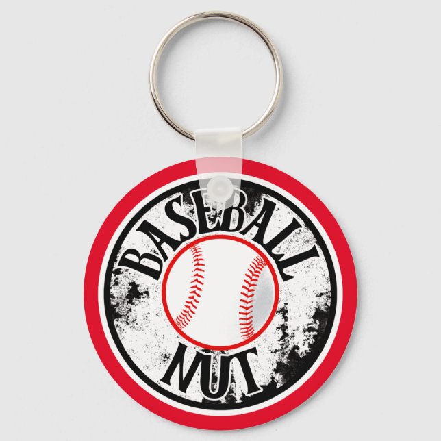 Baseball-Nuss-Schlüsselanhänger Schlüsselanhänger (Vorderseite)