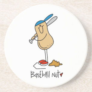 Baseball-Nuss-T-Shirts und Geschenke Getränkeuntersetzer