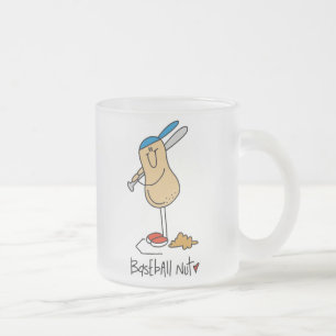 Baseball-Nuss-T-Shirts und Geschenke Mattglastasse